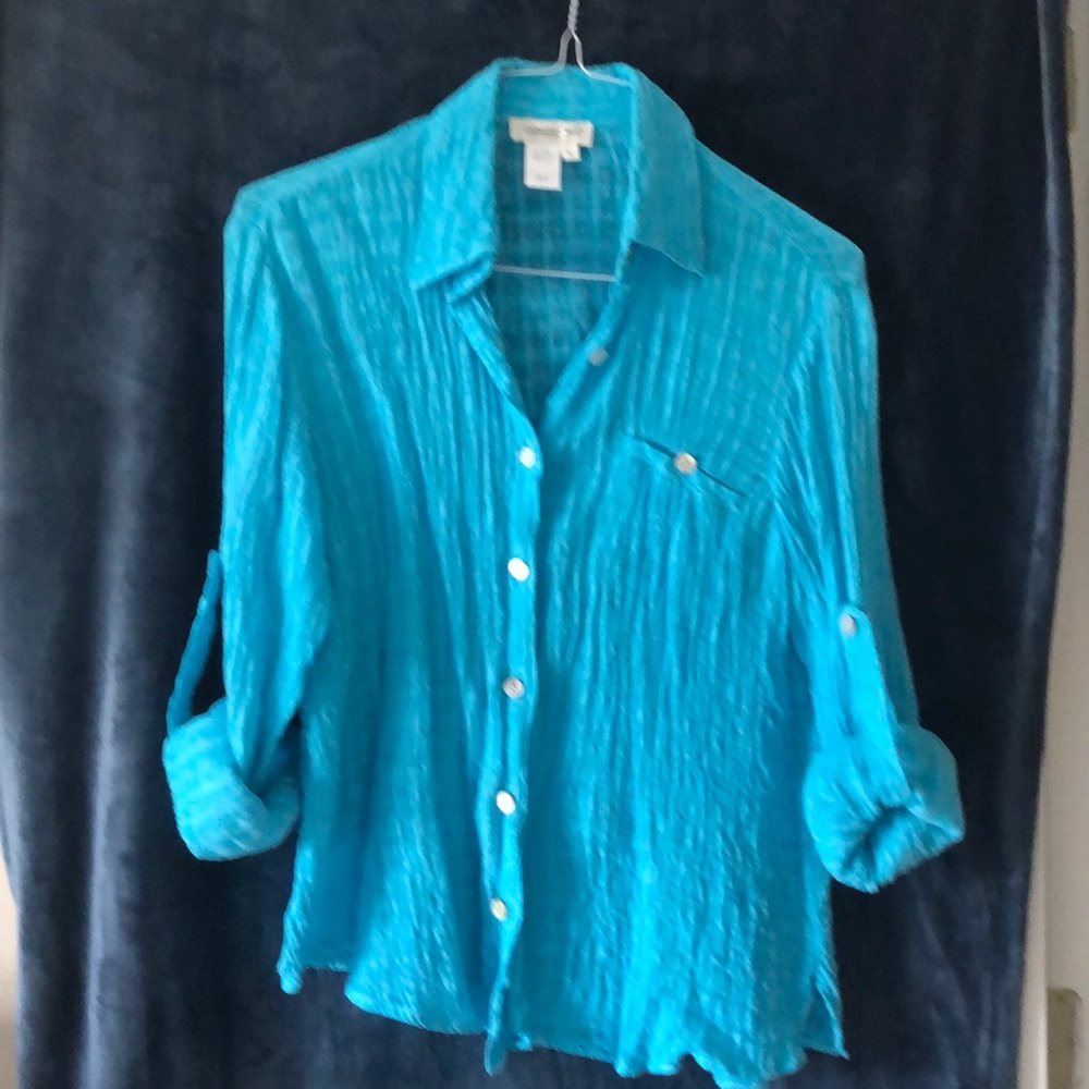 Long sleeve linen tunic